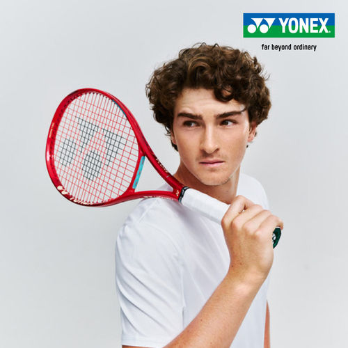 2026新款YONEX尤尼克斯08VCORE网球拍红色旋转操控全碳素专业拍