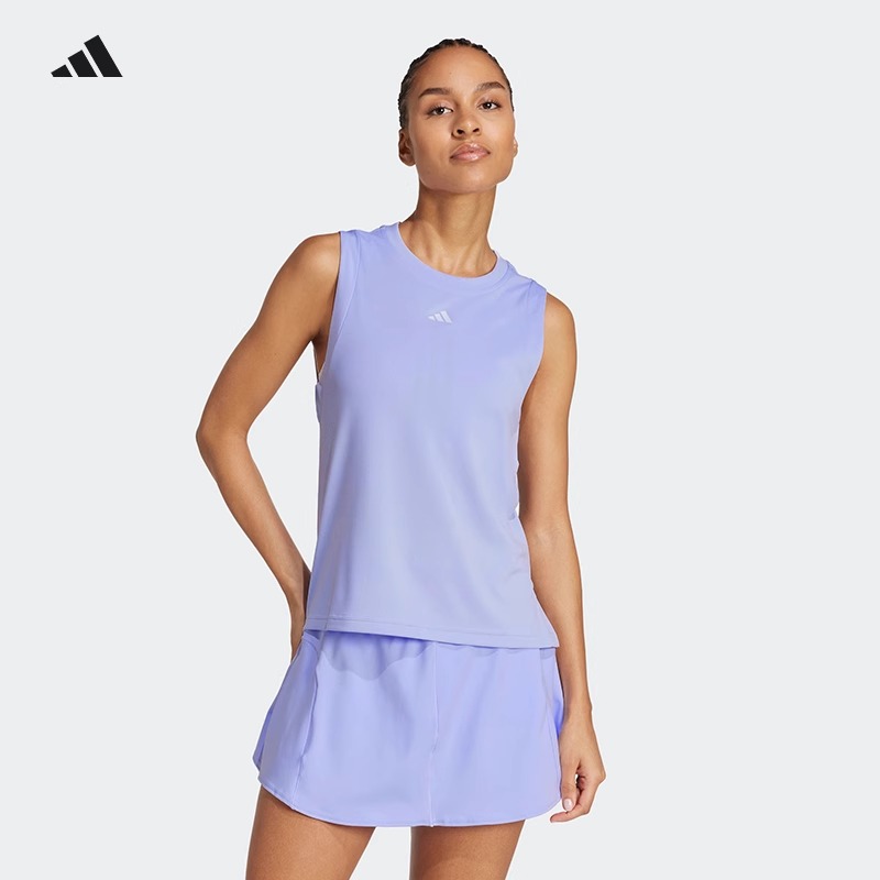 Adidas阿迪达斯网球服女子25新款网球运动背心MATCH TANK JN2096
