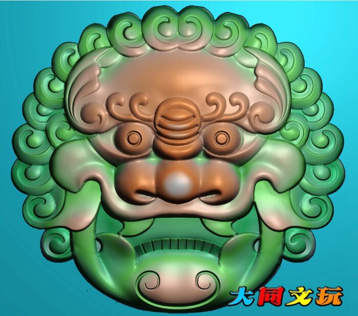 电脑雕刻图 精雕图 浮雕图 灰度图 JDP BMP 仿古兽头狮子头挂件使用感如何?