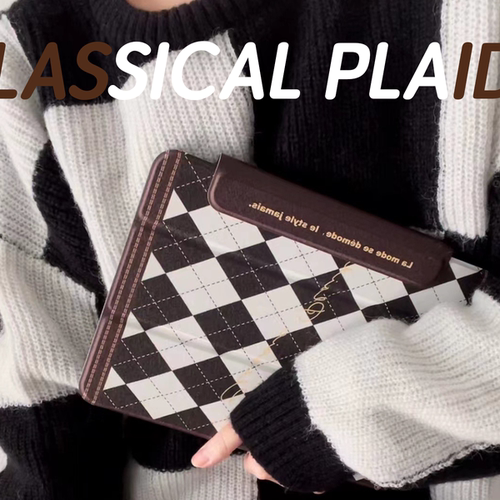 地壳说经典格纹iPad保护壳