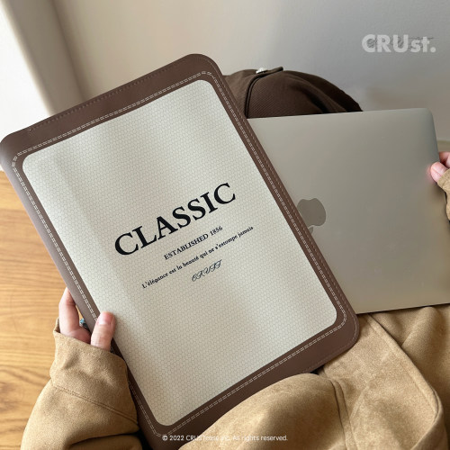 原创经典包包适用于笔记本内胆包macbook13/14寸内胆包磁吸搭扣电脑包日常平板包手拿双面皮革便携款