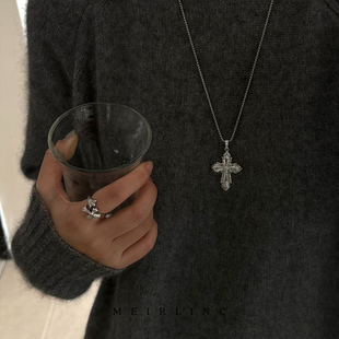 MEIRLINC 祈望 原创复古vintage小众设计高级感哥特十字新款情侣