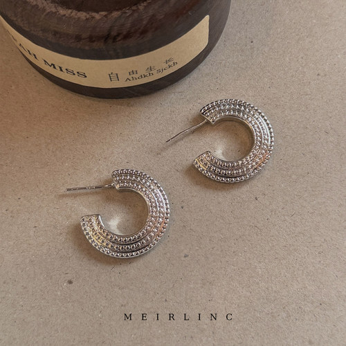 MEIRLINC 复古vintage纹理相小众设计高级感新款机百搭包法式气质