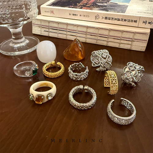 MEIRLINC 原创小众独特高级感法式复古风设计新款夸张中性ins个性
