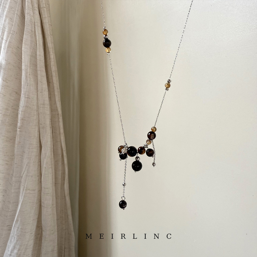 MEIRLINC 简约复古时髦老钱风不规则创意小众设计高级感百搭ins