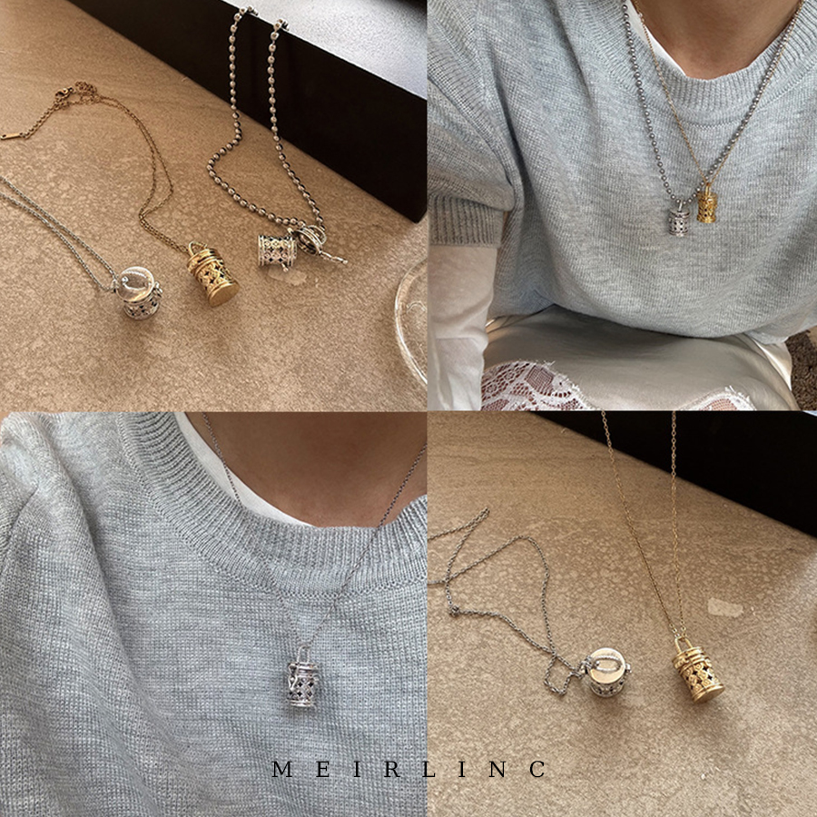 MEIRLINC 简约复古vintage时髦老钱风欧美小众设计高级感情侣ins