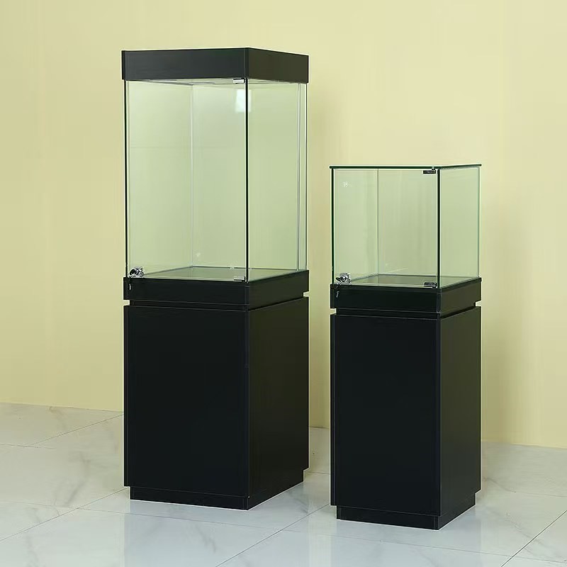 定制玻璃展示柜台珠宝展台样品摆放柜木质柜台中岛柜台