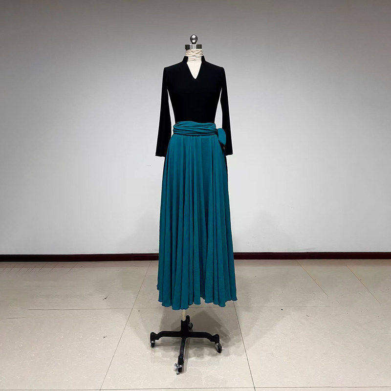 舞研依库蒙古族舞蹈服装女练功服图片