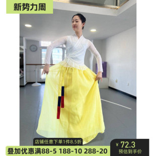 朝鲜族舞蹈服装女练功服上衣大摆裙练习艺考演出表演民族民间