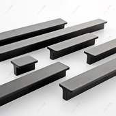 SINJI现代简约衣柜门加长直条拉手一字形橱柜把手北欧T字形铝拉手