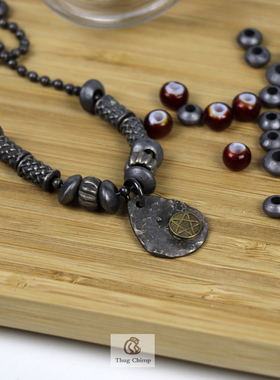 原创设计DIY手工925银珠印第安纳瓦霍飞碟珠银饰算盘珠复古桶珠