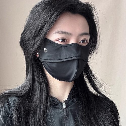 升级版2025新款女士夏天口罩 防紫外线透气带鱼骨护眼角防晒护脸