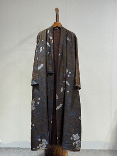 原创设计 非遗址文化 重磅浮光蜀锦大牌时尚秀场长款风衣76602