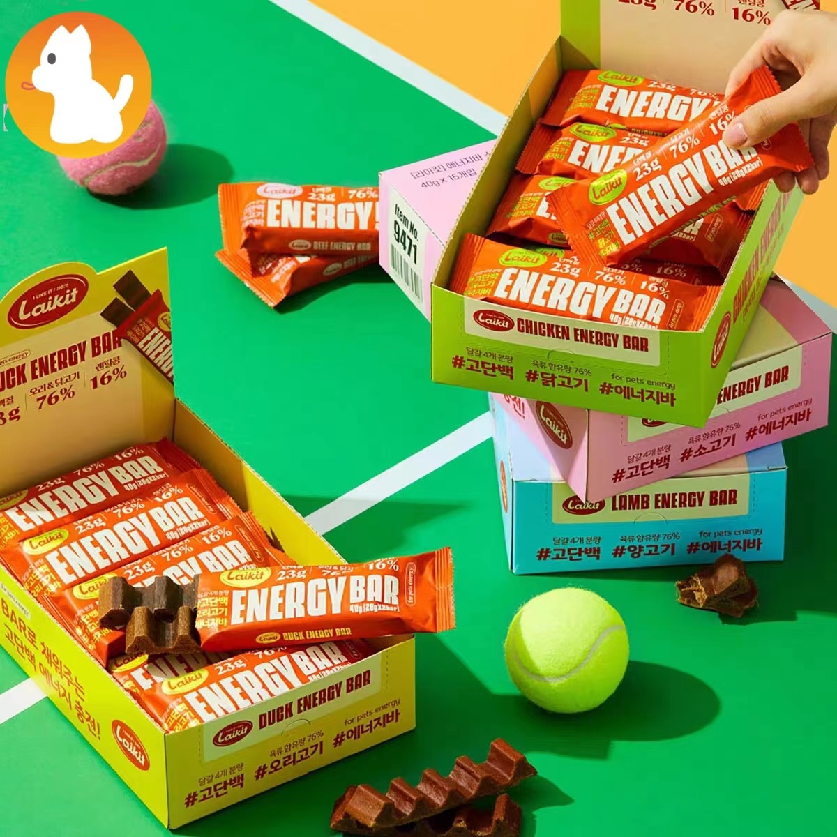 Laikit能量棒狗狗零食宠物鸡鸭肉干咬胶洁齿棒能量棒低脂肪磨牙棒