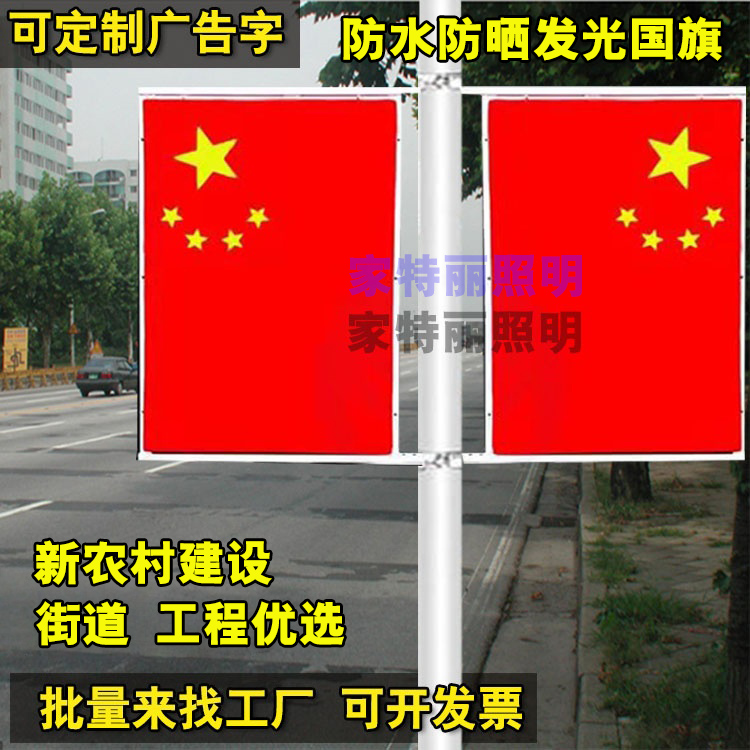 户外防水LED国旗灯发光