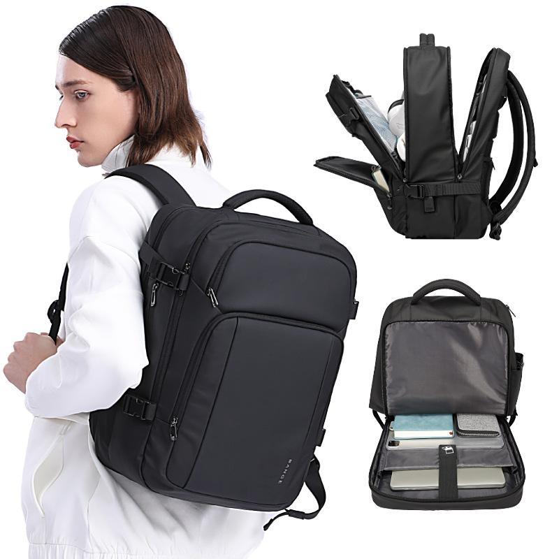 BANGE新品男士双肩包商务大容量旅行电脑背包休闲防水backpack