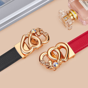 英皇保罗头层牛皮休闲百搭女士腰带皮带新款潮流女裤腰带