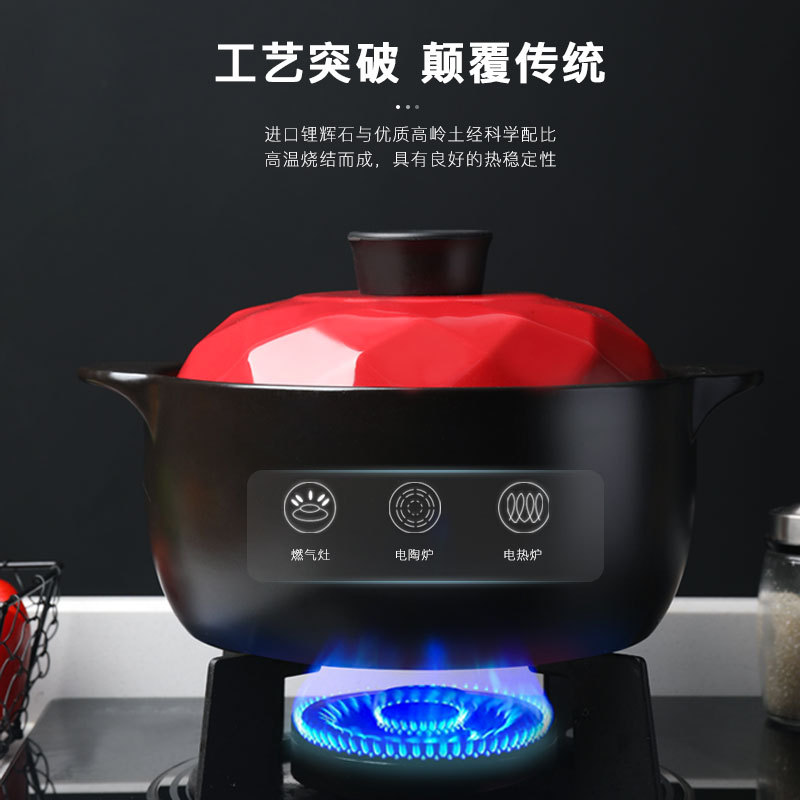 龙的陶瓷养生煲大容量煲汤锅煤气