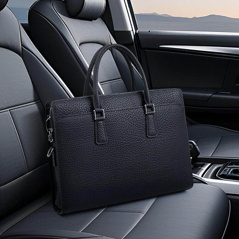 手提男包大容量简约出差公文包真皮电脑包防水时尚高档男士商务,箱包皮具/热销女包/男包,男士包袋,淘宝优惠券,粉丝福利购,淘宝优惠卷