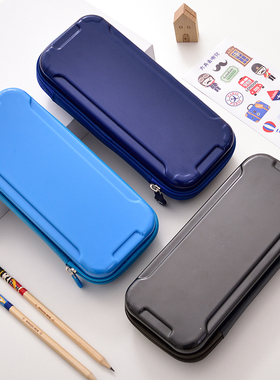 得力66868学生文具盒笔袋铅笔袋多功能铅笔盒ABS材质大容量文具收纳盒学生文具