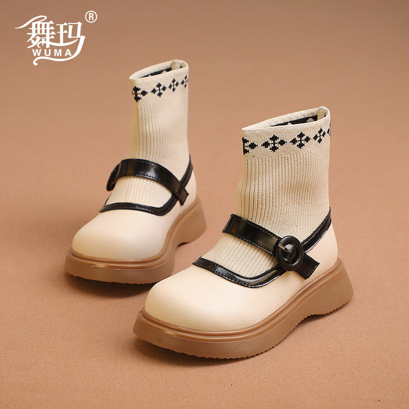224209 新款女中大童公主款式的袜靴