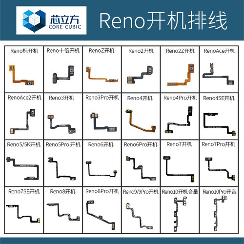 开机排线适用OPPOReno系列
