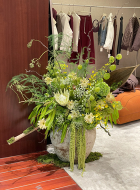 新鲜山归来鲜切扁豆枝绣球鲜花花束瓶插真花家居软装商务落地摆件