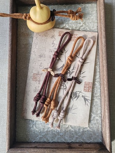 18.9两根葫芦挂绳八宝奶瓶葫芦腰绳4mm包芯棉线手工编织