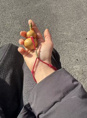 小葫芦防丢绳腰绳藏风新中式挂绳八宝奶瓶葫芦腕绳棉线纯手工编织