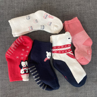 保暖1 3岁儿童袜子 6双外贸宝宝袜子欧美纯棉毛巾秋冬厚款 10元