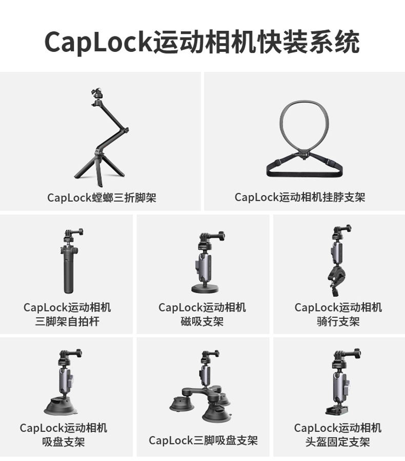 CapLock运动相机快装系统合集