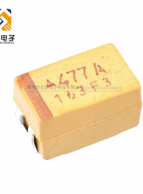 散新 贴片钽电容 E型7343 10V470UF 丝印:477A 477K010R