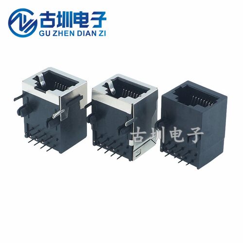 RJ45 网络插座 18.3MM 58 8P8C 带屏蔽 全塑 半包 网线插口 全铜