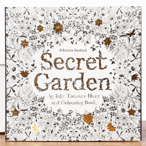 秘密花园涂色书大人减压涂鸦绘画