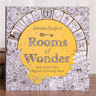 奇迹之屋涂色书Rooms Wonder秘密花园系列成人减压大人涂色本