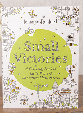 小胜利涂色书Small Victories秘密花园系列成人减压大人涂色本画