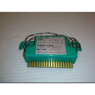 LEEDS & NORTHRUP 650012 范围卡,J 型,0° 至 600°F,-0.89 至 1