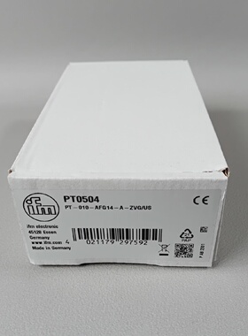 IFM PT0504 PT010AFG14AZVGUS NEW Original Packaging