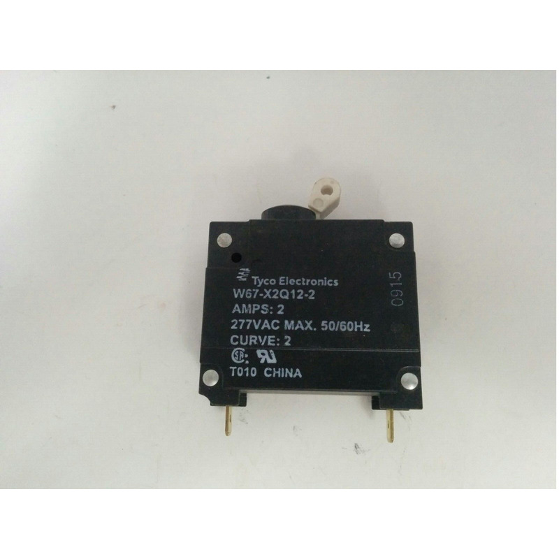 TYCO 电子 W67-X2Q12-2 CIRCUIT 断路器,2 AMPS 277 VAC MAX。 50