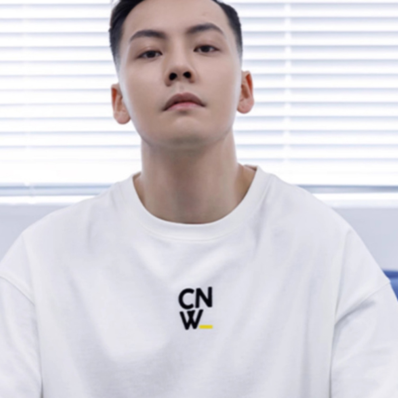陈伟霆同款cnw短袖潮牌经典复刻LOGO纯棉t恤男女休闲百搭上衣服装