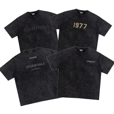 FOG复线ESSENTIALS短袖美式高街水洗做旧纯棉宽松情侣潮牌百搭T恤