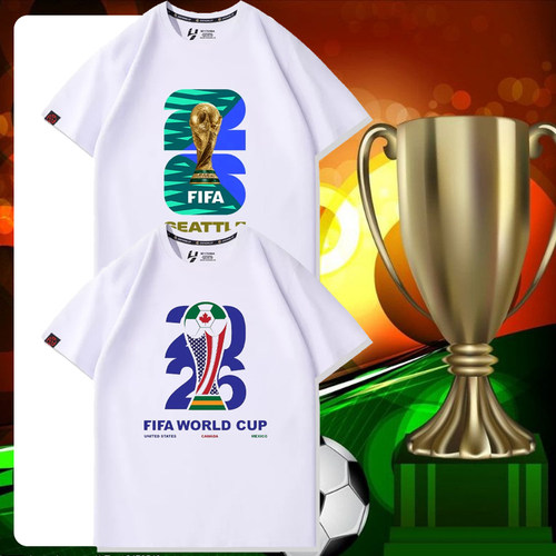 2026美加墨FIFA世界杯WorldCup文化衫球迷短袖T恤潮纯棉加油助威