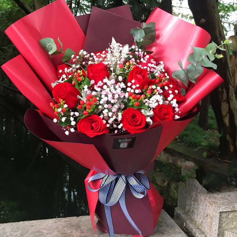母亲节玫瑰花束鲜花速递宁波温州嘉兴桐乡平湖海宁嘉善同城配送花