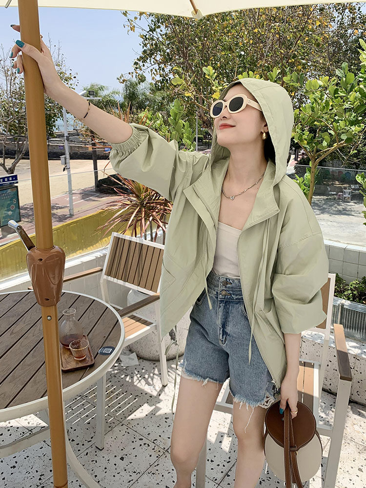 MEIYANG[클리어아웃 세일]JASMINE MINT TEA SET ICE FUMEI SHORTS JACKET 자켓