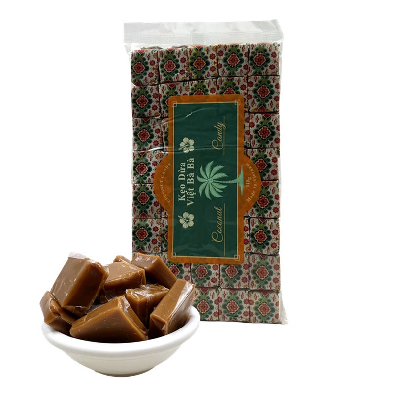 越婆婆椰子糖越南进口特产零食婚庆喜糖果椰汁味可可味 318克80颗