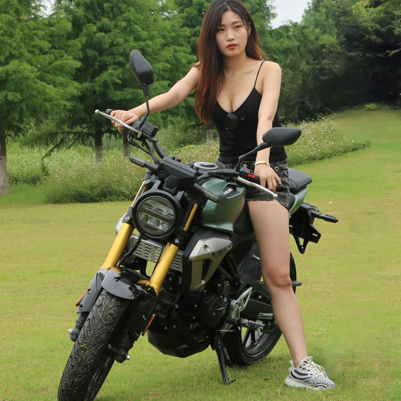 本全新重型公路赛V8摩托跑车重机车街车国四电喷150整车田摩托车