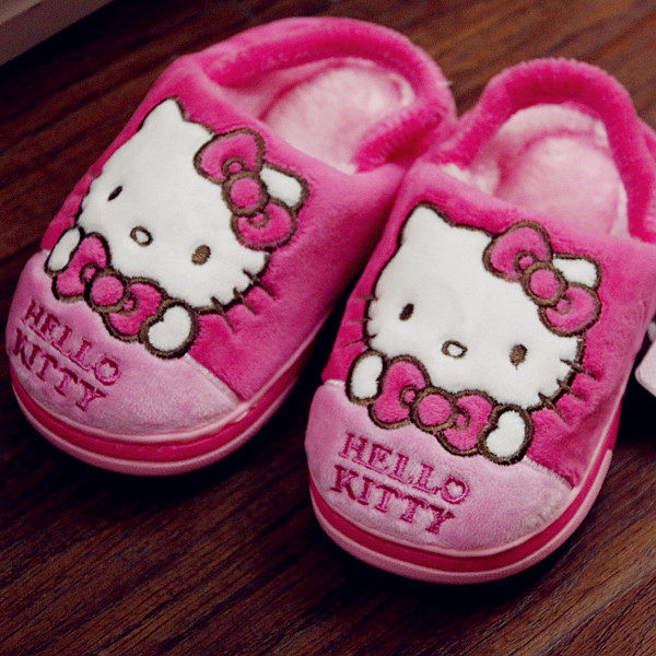 Pantoufles enfants en autre HELLOKITTY pour hiver - semelle autre - Ref 1006987 Image 1