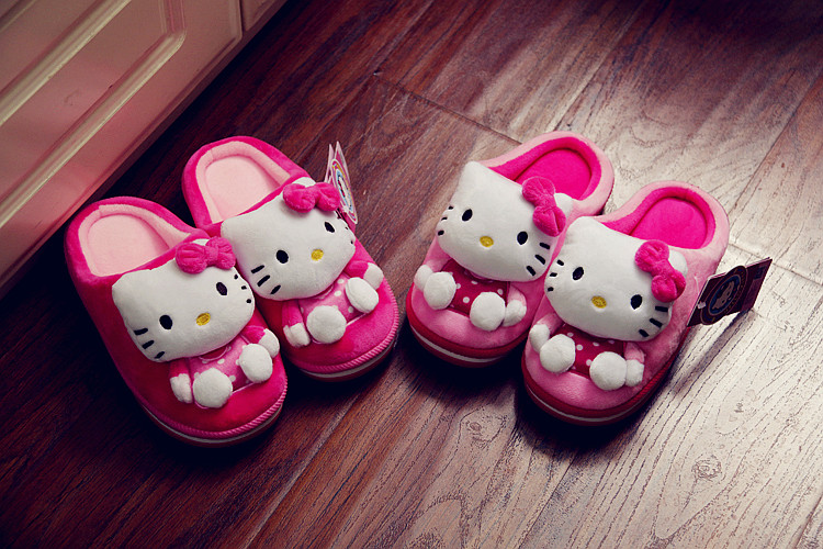 Chaussons enfants en autre HELLO KITTY pour hiver - semelle autre - Ref 986465 Image 5