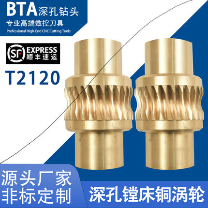锡青铜涡轮铜蜗轮齿轮轴减速机 T2120深孔钻镗床黄铜 铜螺母 蜗杆
