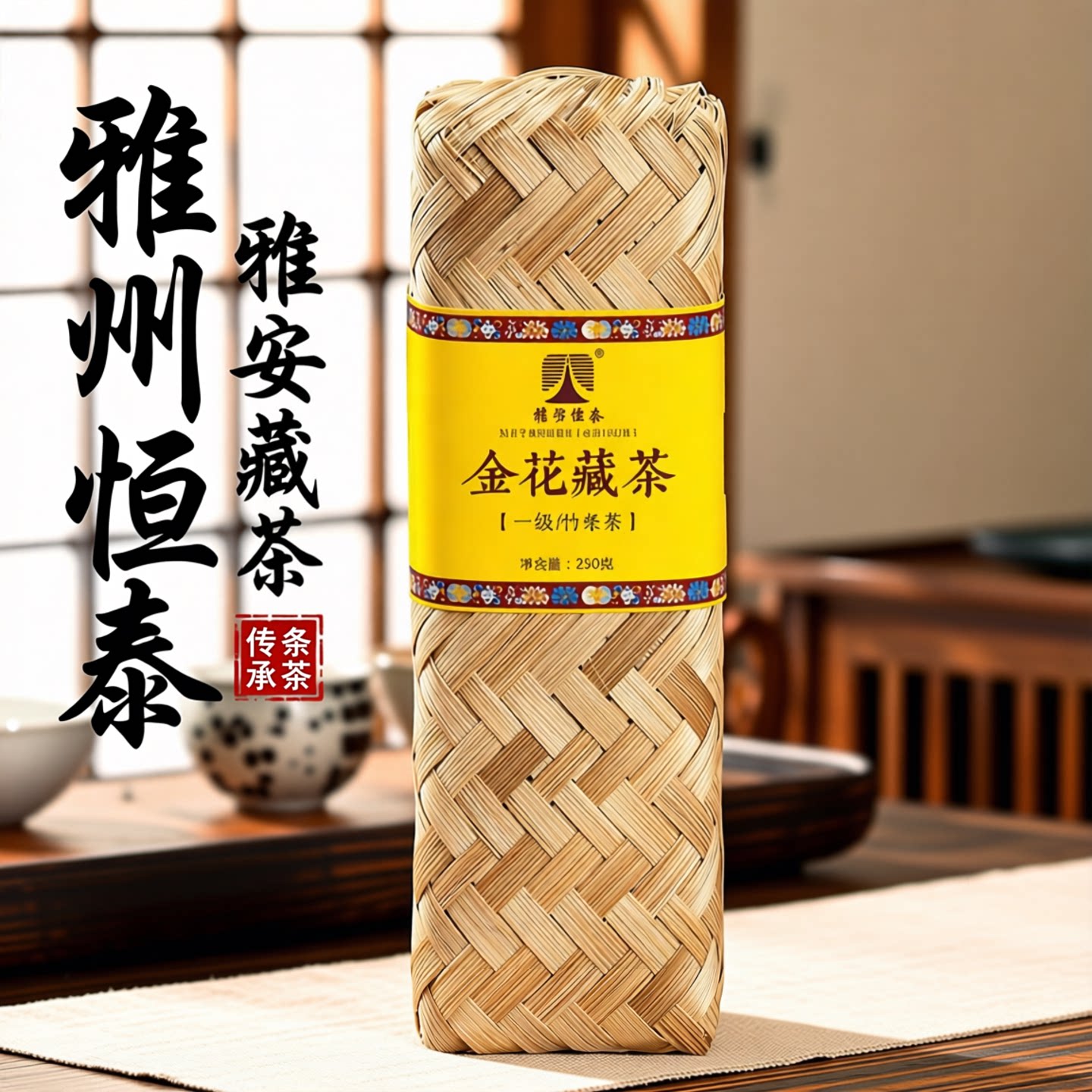 金花黑茶雅安藏茶金花藏茶送茶样图片